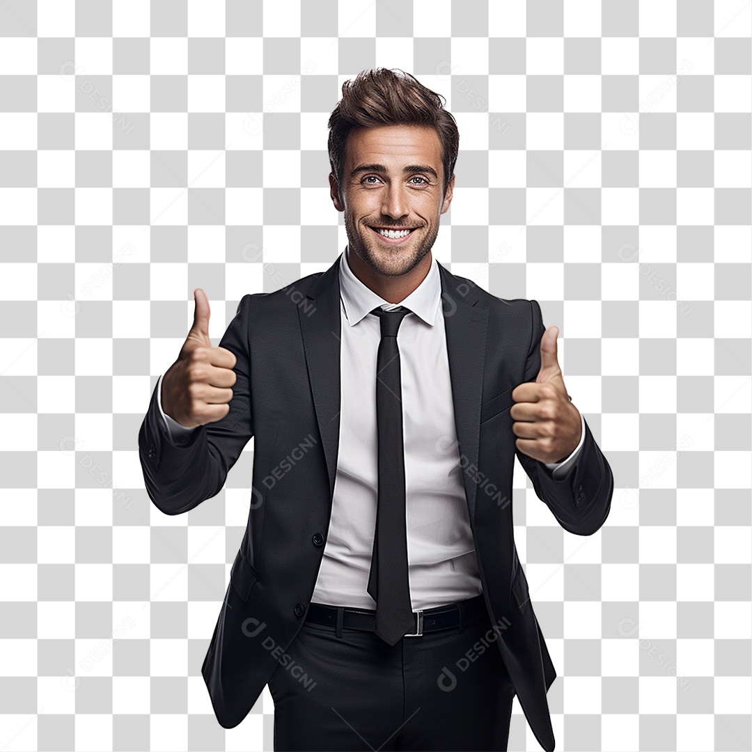 Homem Empresário de Terno PNG Transparente