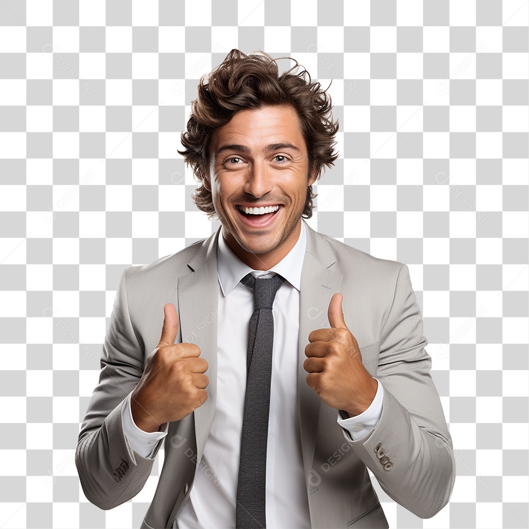 Homem Empresário de Terno PNG Transparente