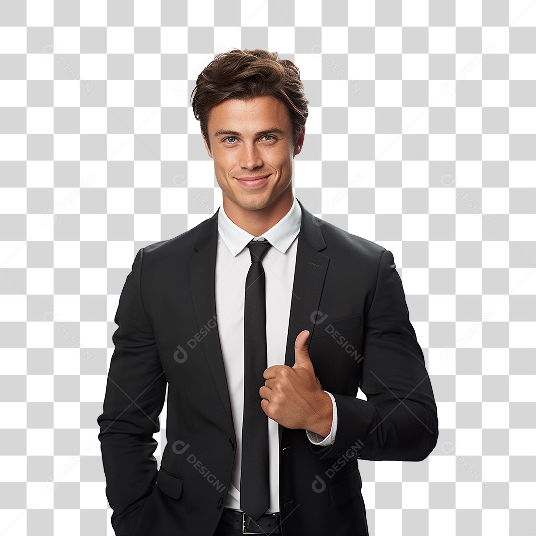 Businessman in Transparent PNG Suit