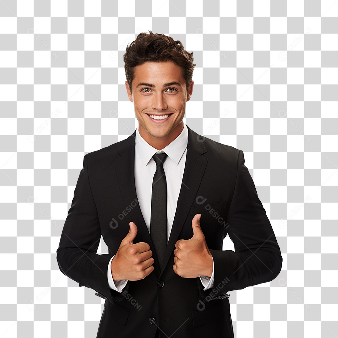 Homem Empresário de Terno PNG Transparente