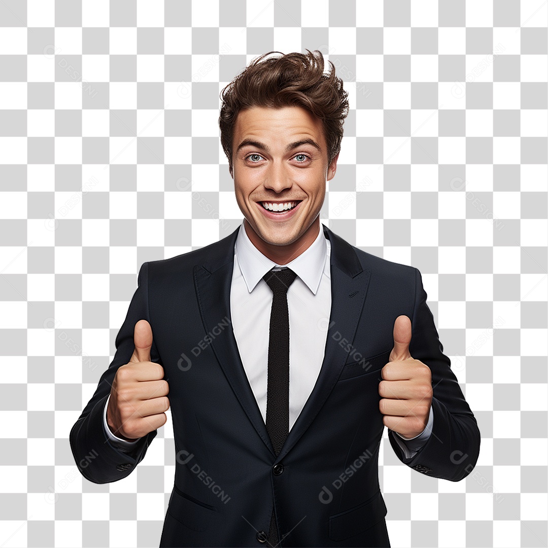 Homem Empresário de Terno PNG Transparente