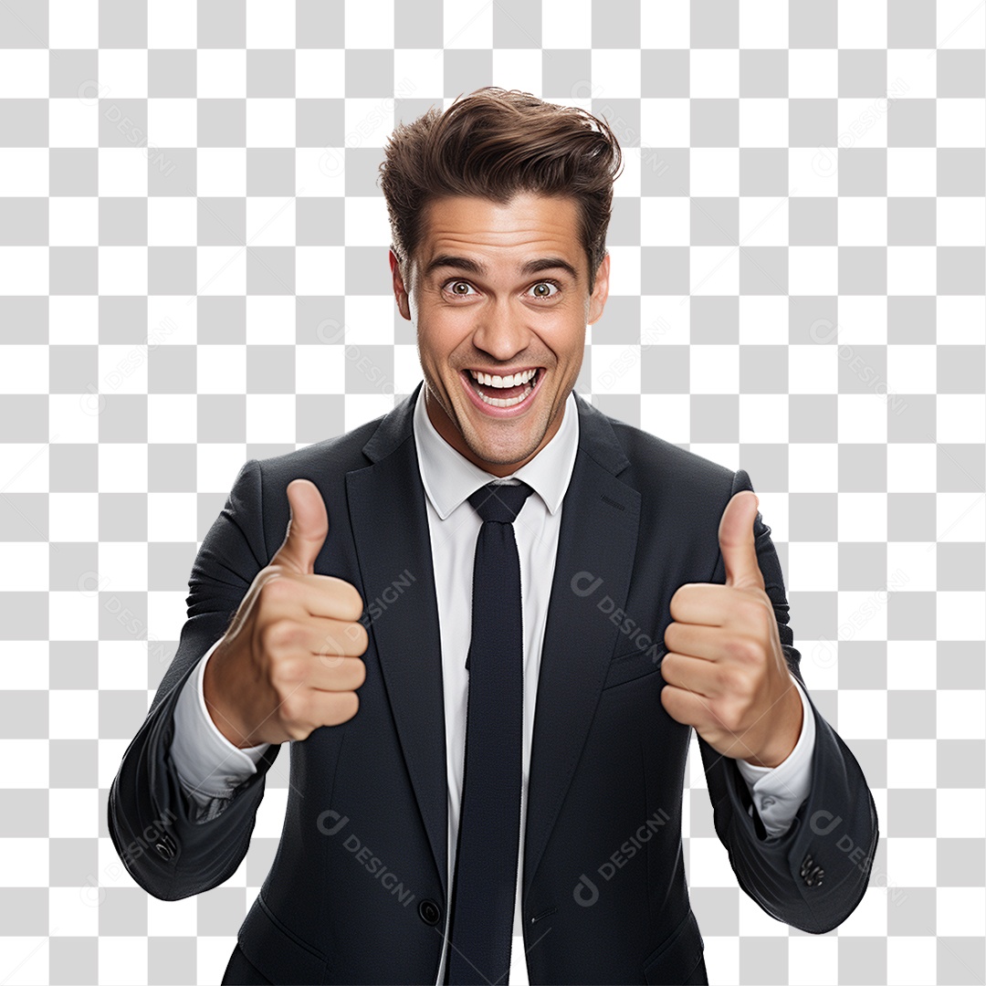 Homem Empresário de Terno PNG Transparente