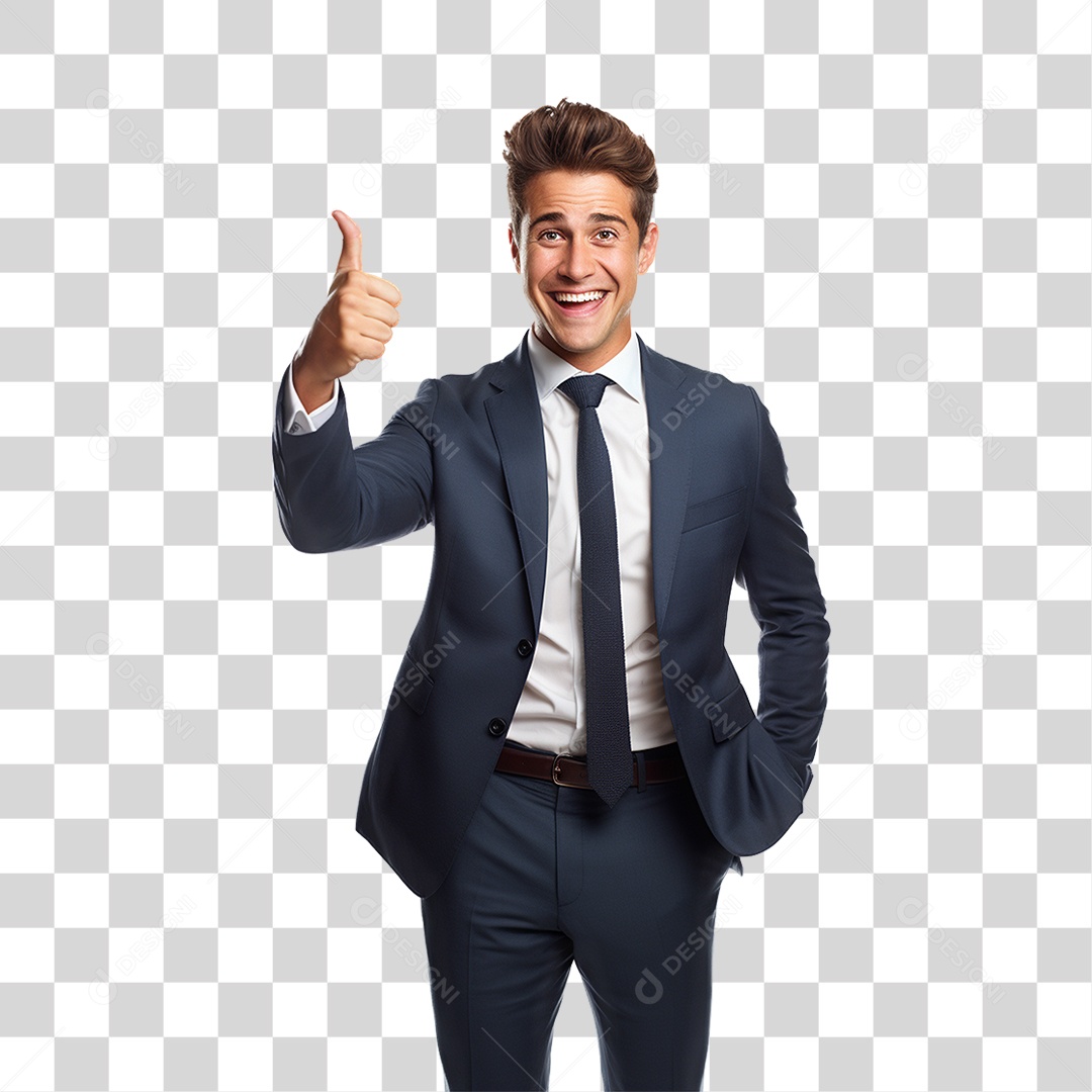 Homem Empresário de Terno PNG Transparente