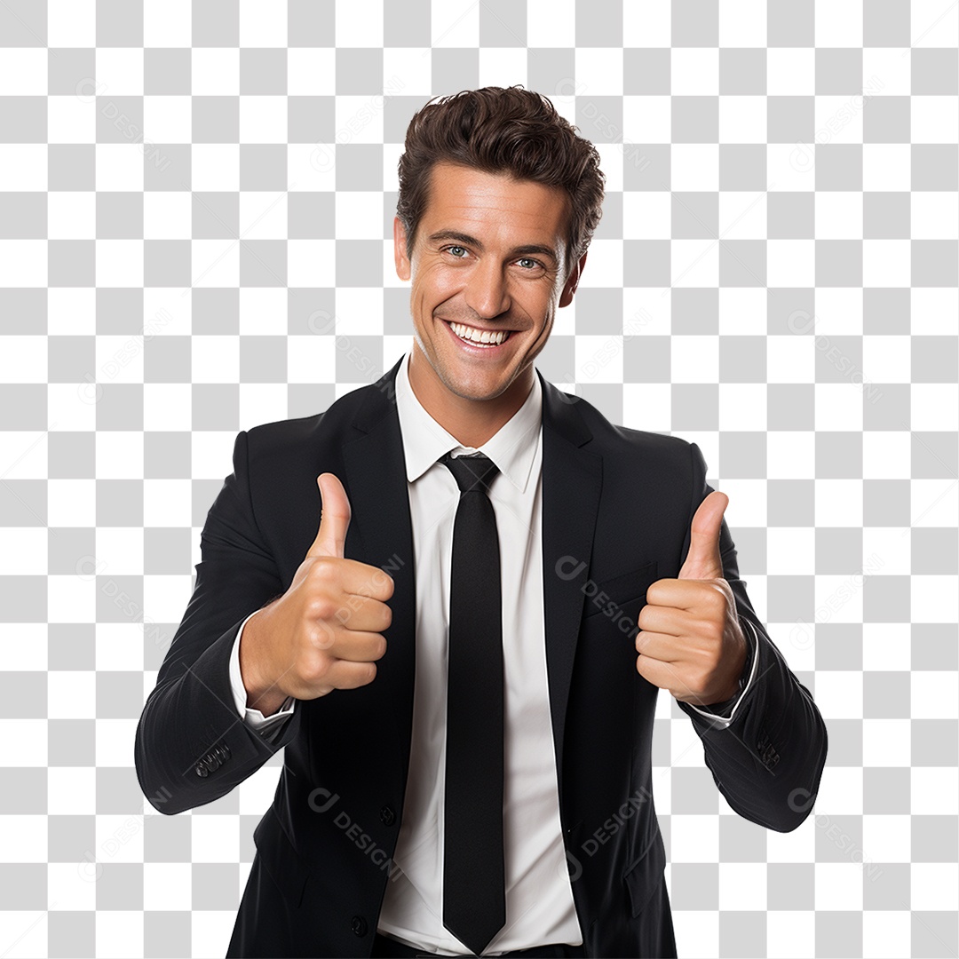 Homem Empresário de Terno PNG Transparente