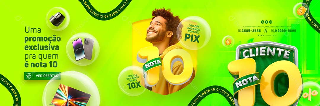 Campanha Publicitária Dia Do Cliente Carrossel Uma Promoção Exclusiva Social Media PSD Editável