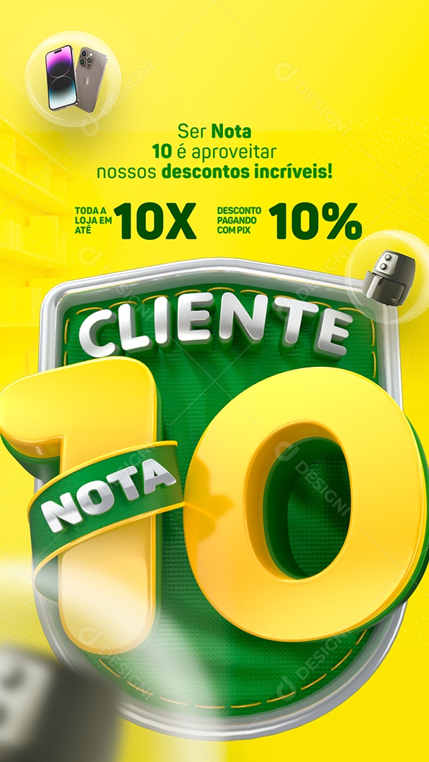 Story Campanha Publicitária Dia Do Cliente Toda a Loja em Até 10x Social Media PSD Editável
