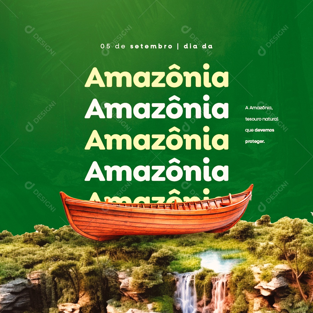 Dia Da Amazônia 05 de Setembro Social Media PSD Editável