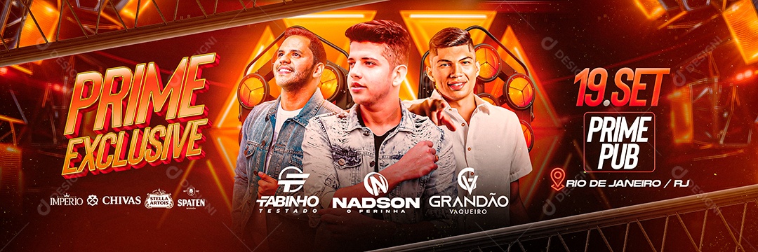 Carrossel Prime Exclusive Flyer Fabinho Testado Nadson O Ferinha Grandão Vaqueiro Social Media PSD Editável