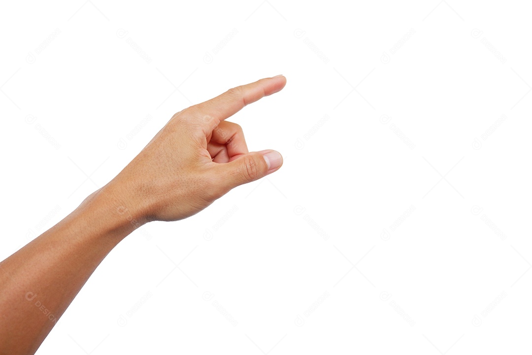 Mãos de pessoa sobre fundo isolado