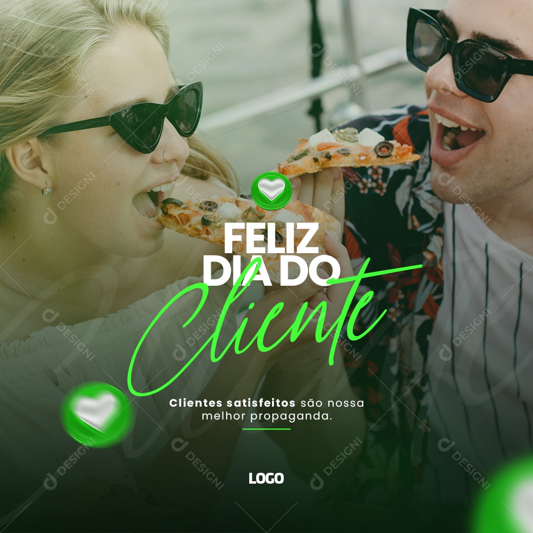 Social Media Feliz Dia Do Cliente Melhor Propaganda PSD Editável