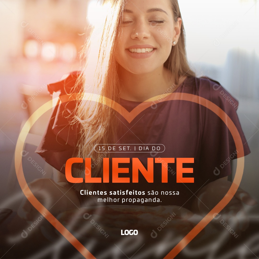 Clientes Satisfeitos 15 De Setembro Dia Do Cliente Social Media PSD Editável