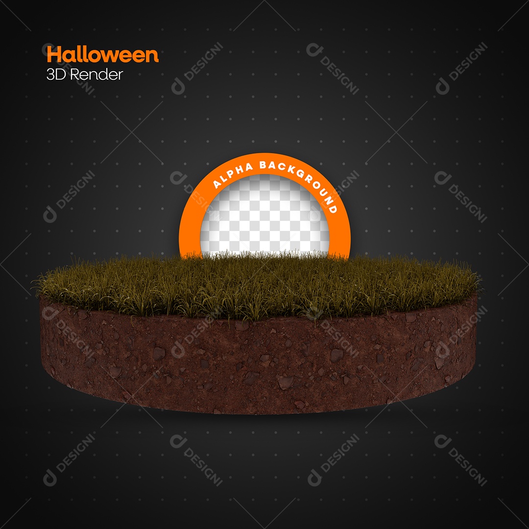 Pódio Base Elemento 3D para Composição PSD