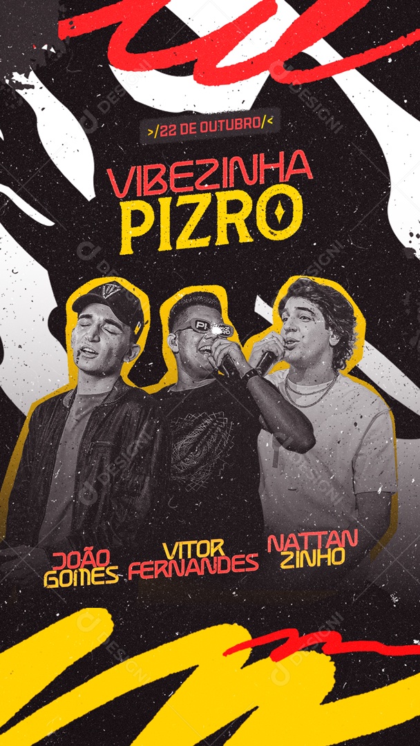 Flyer Story Vibezinha Pizro Social Media PSD Editável