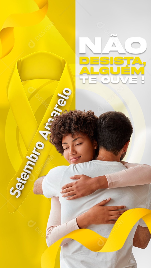 Social Media Story Alguém te Ouve Setembro Amarelo PSD Editável