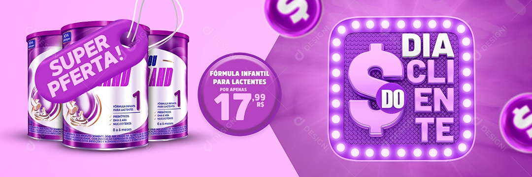 Social Media Banner Dia Do Cliente Farmácia PSD Editável