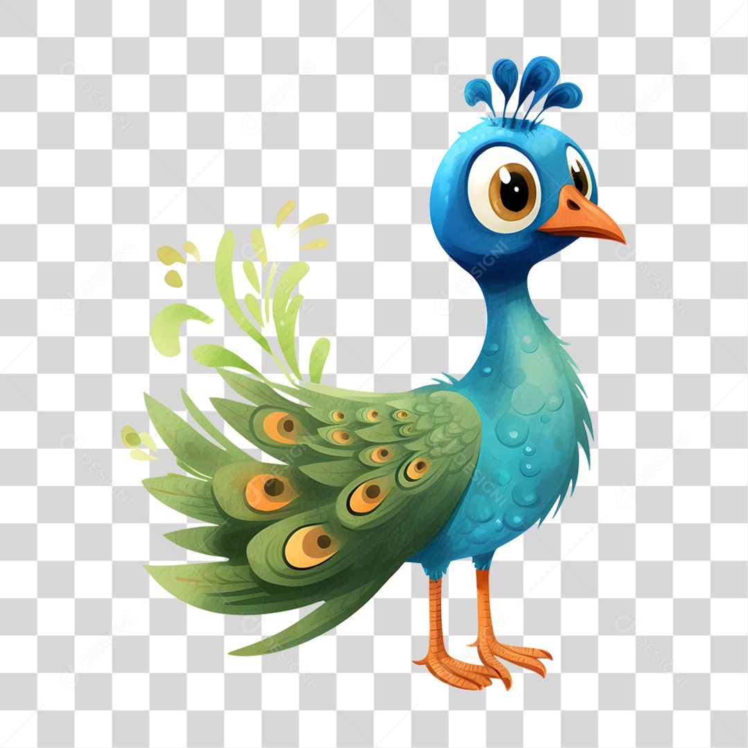 Ave Pavão PNG Transparente