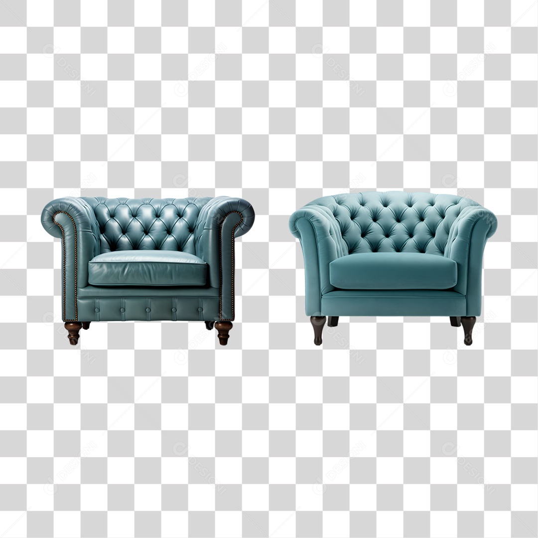 Sofá Poltronas PNG Transparente