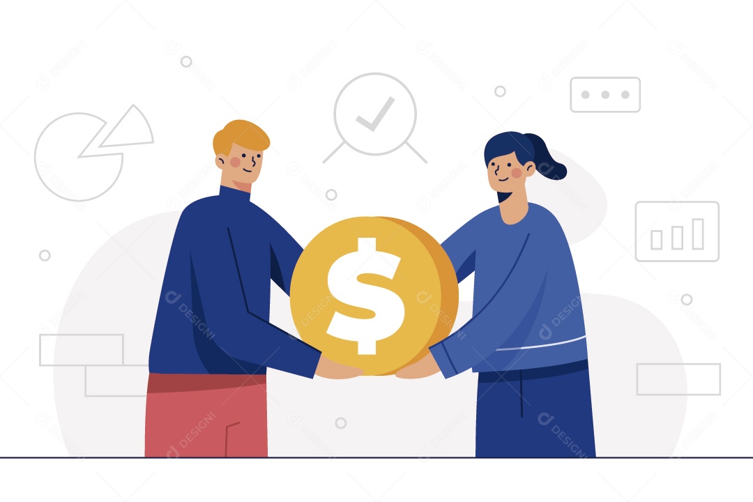 Gestão de Negócios Ilustração Vetor EPS