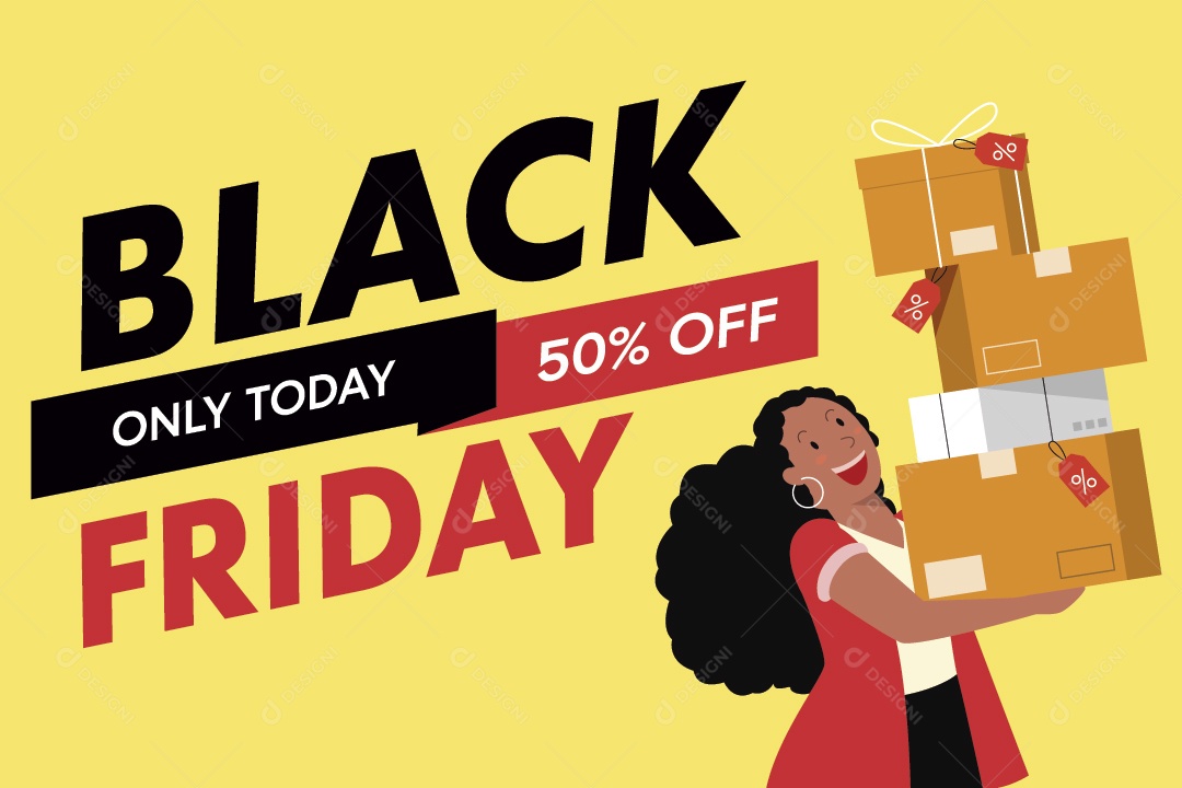 Black Friday Ilustração Vetor EPS