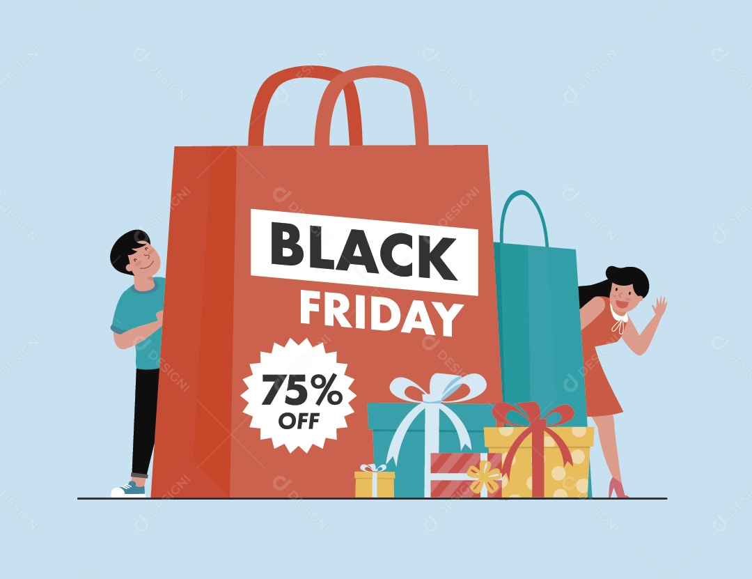 Black Friday Ilustração Vetor EPS