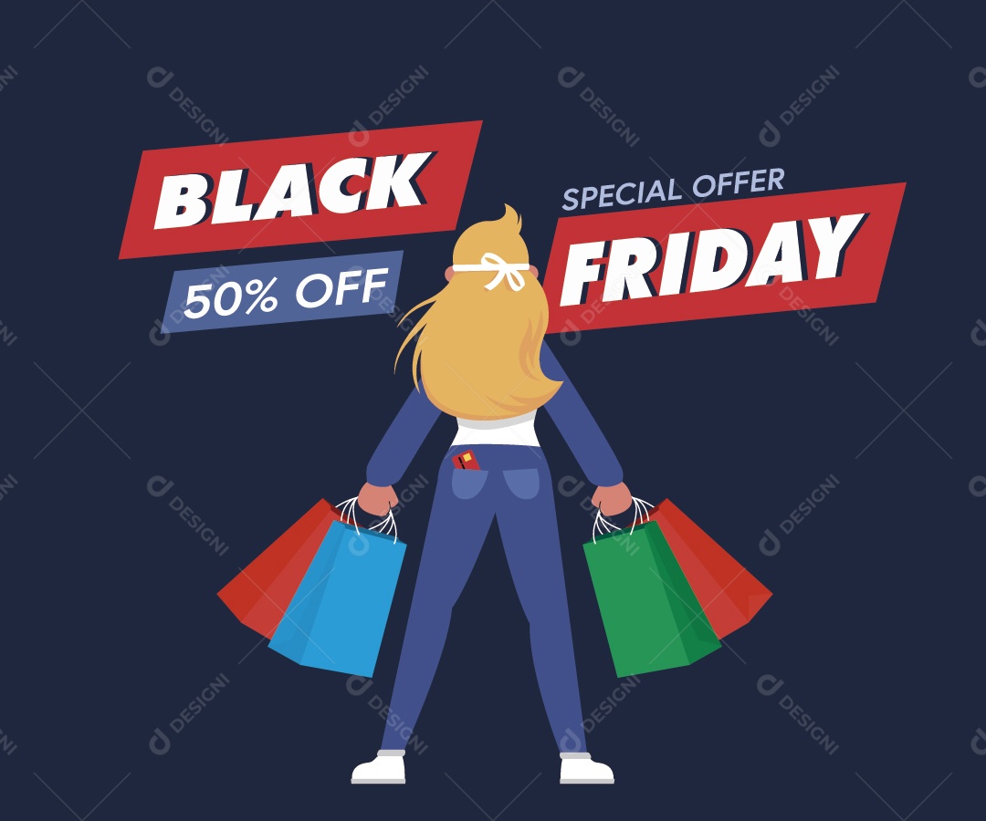 Black Friday Ilustração Vetor EPS