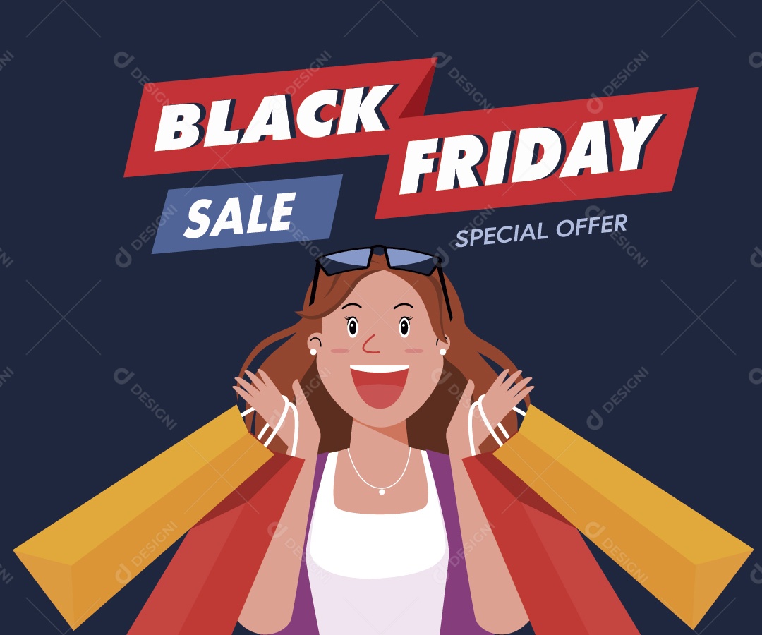 Black Friday Ilustração Vetor EPS
