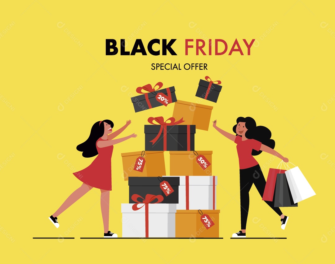 Black Friday Ilustração Vetor EPS