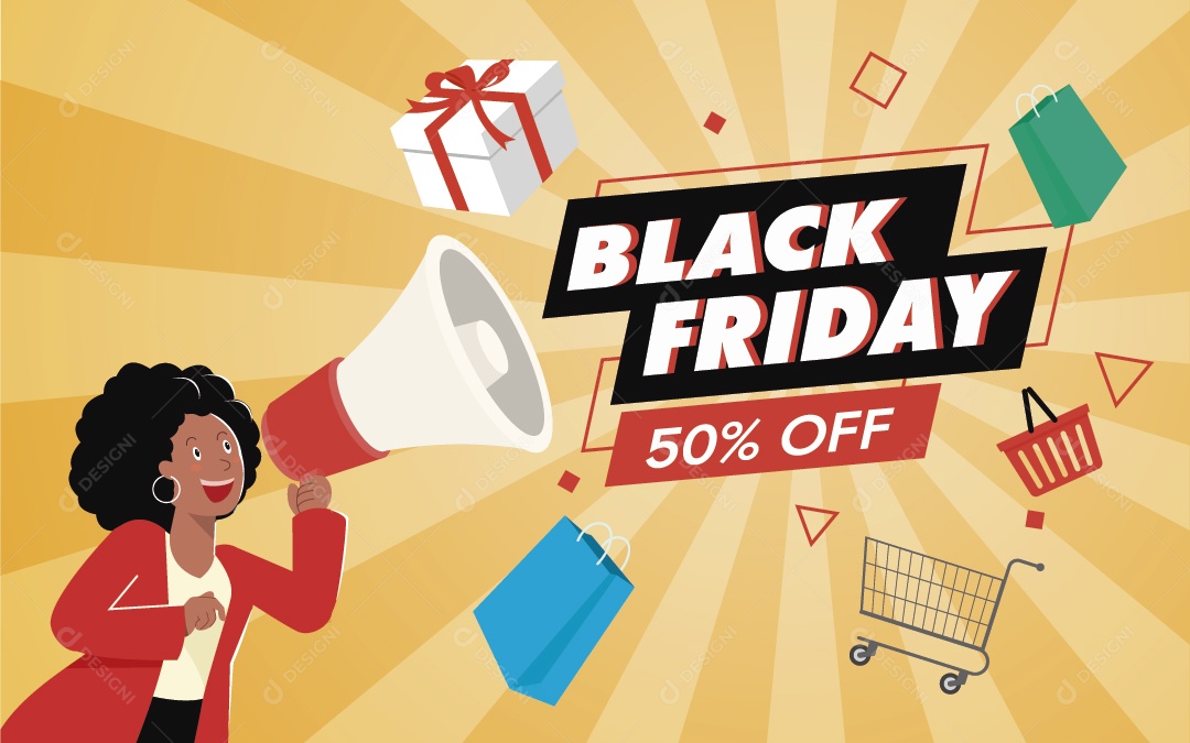 Black Friday Ilustração Vetor EPS