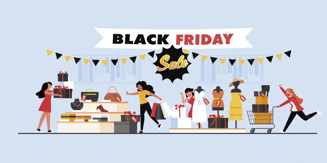 Black Friday Ilustração Vetor EPS