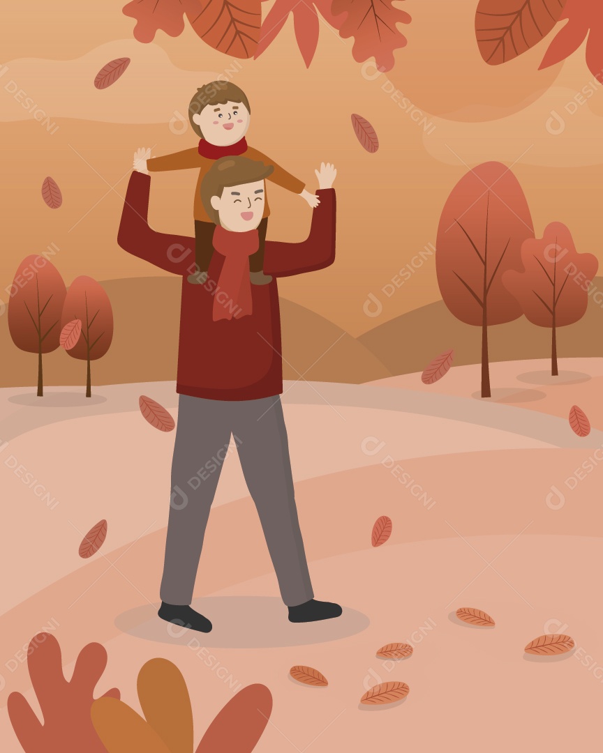 Ilustrações de Outono Vetor EPS