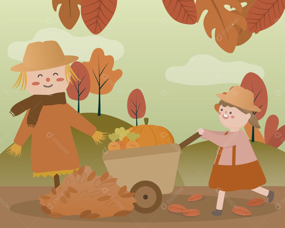 Ilustrações de Outono Vetor EPS