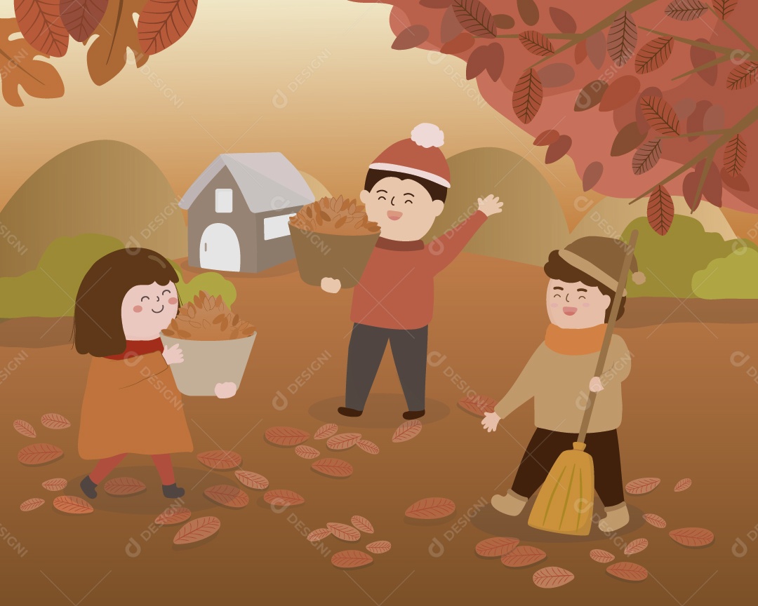 Ilustrações de Outono Vetor EPS