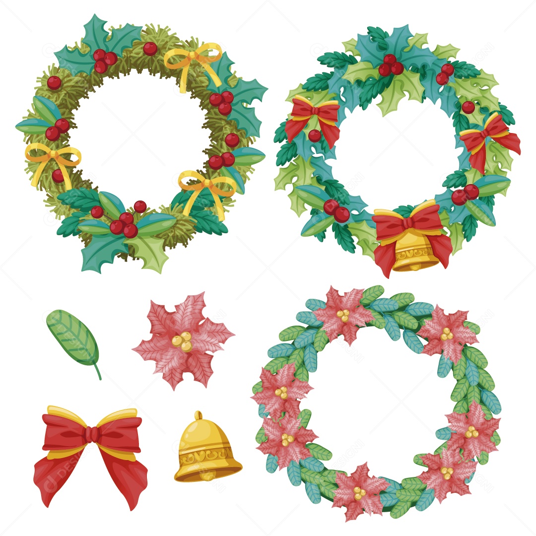 Decorações de Natal Ilustração Vetor EPS