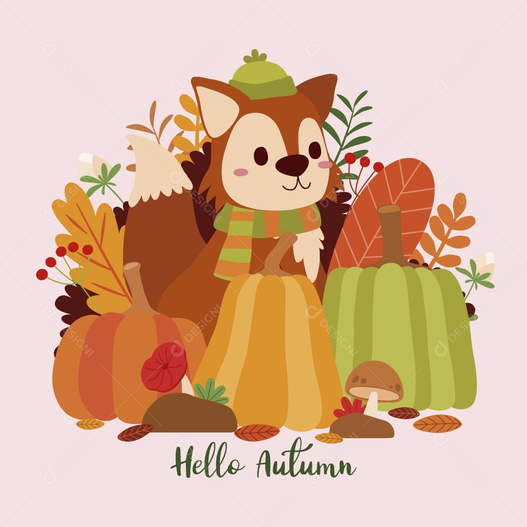 Ilustrações de Outono Ilustração Vetor EPS