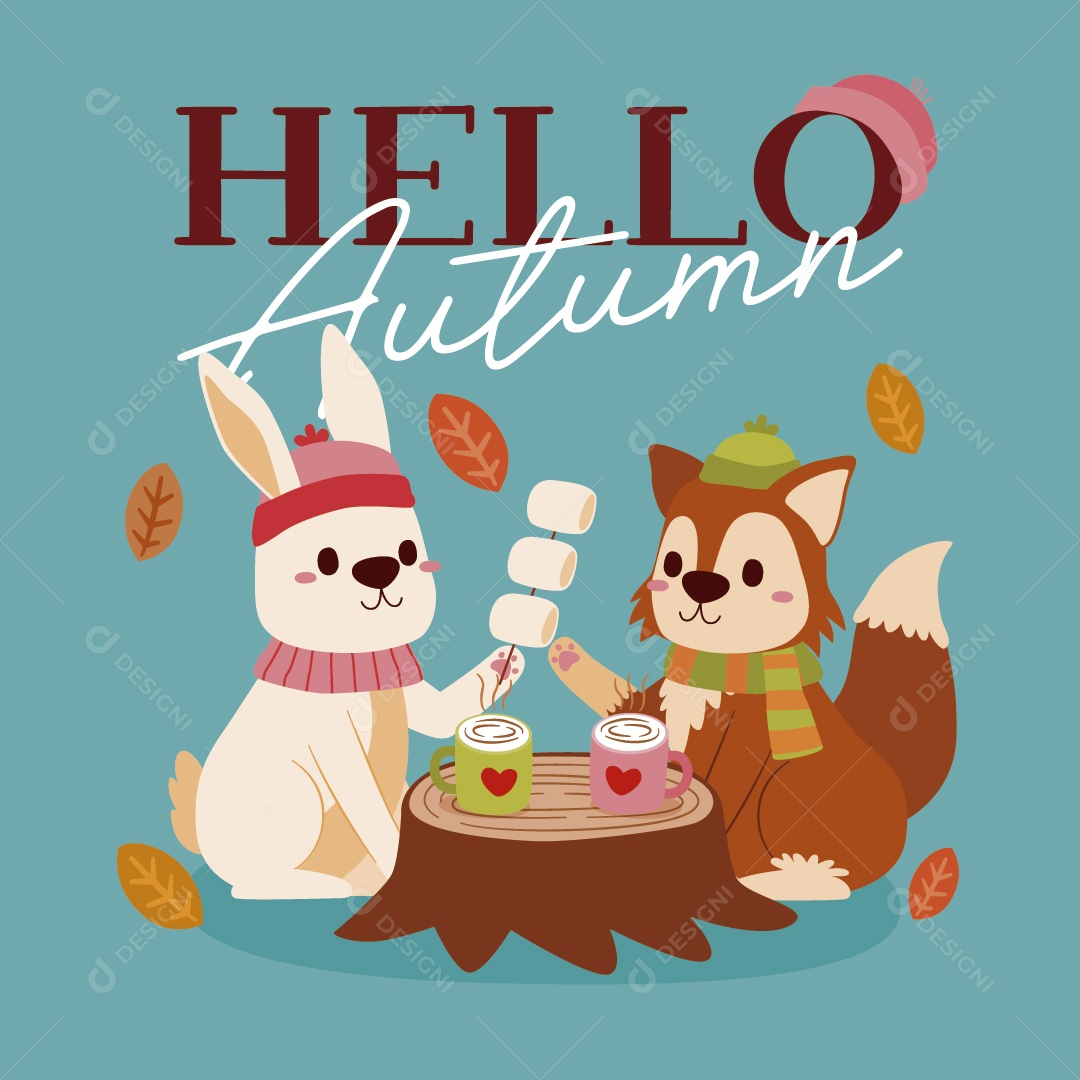 Ilustrações de Outono Ilustração Vetor EPS