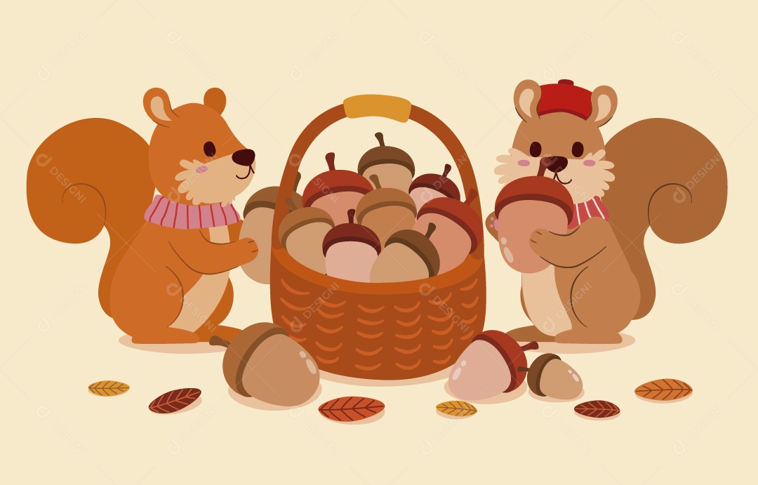 Ilustrações de Outono Ilustração Vetor EPS