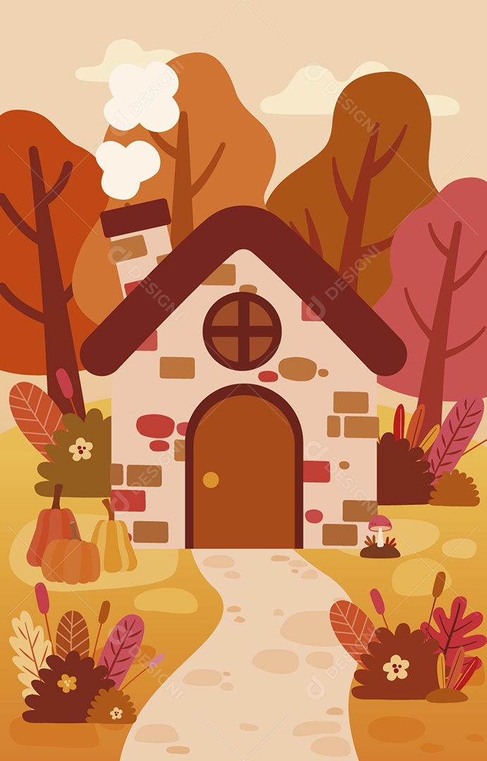 Ilustrações de Outono Ilustração Vetor EPS