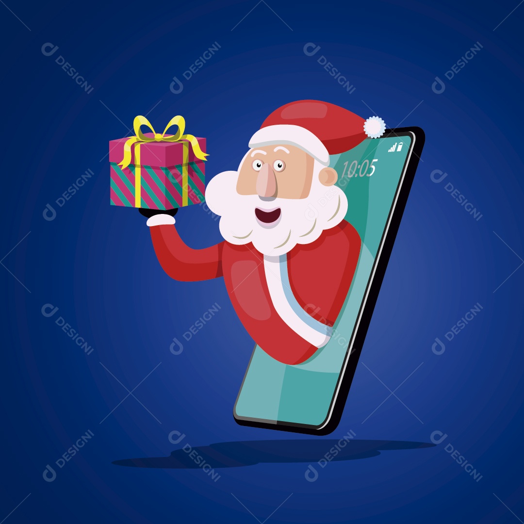 Ilustração de Papai Noel Vetor EPS