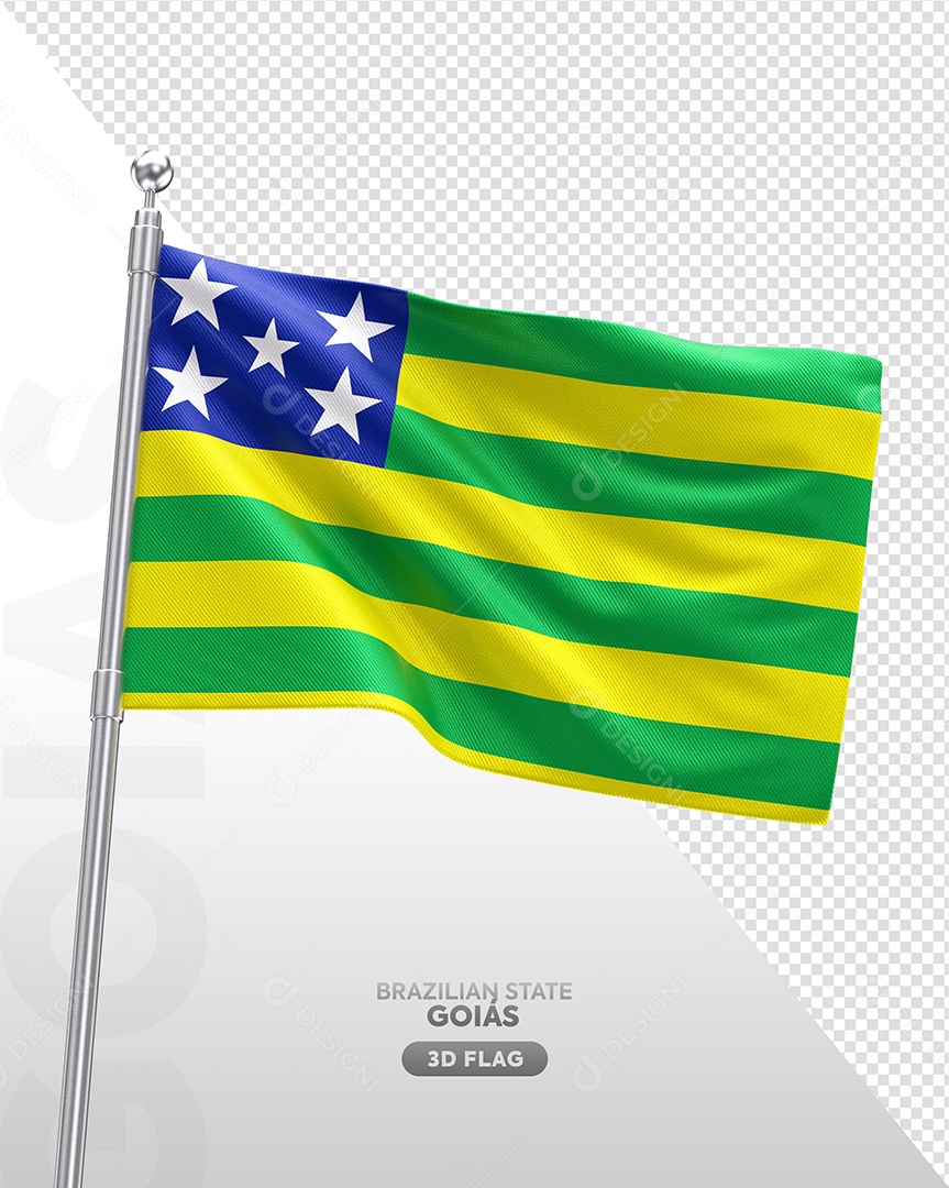 Bandeira do Estado de Goíais para Composição PSD
