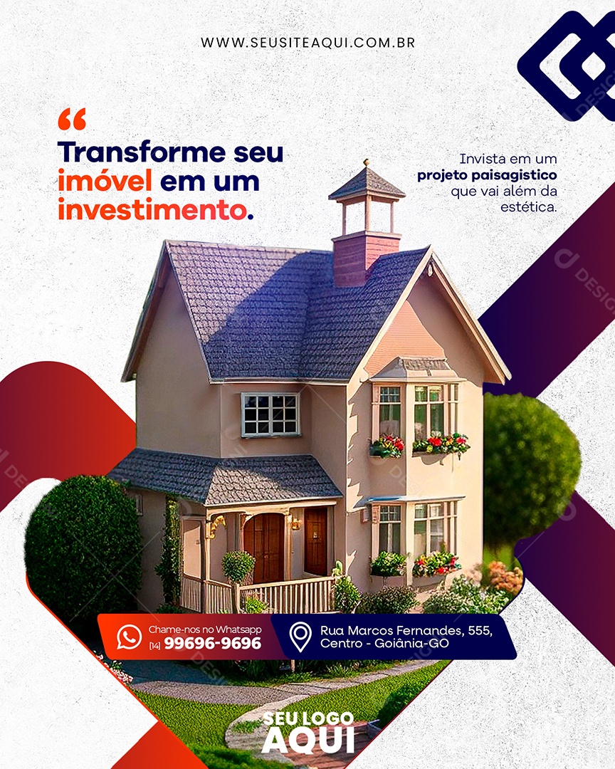 Social Media Transforme Seu Imóvel em Um Investimento PSD Editável