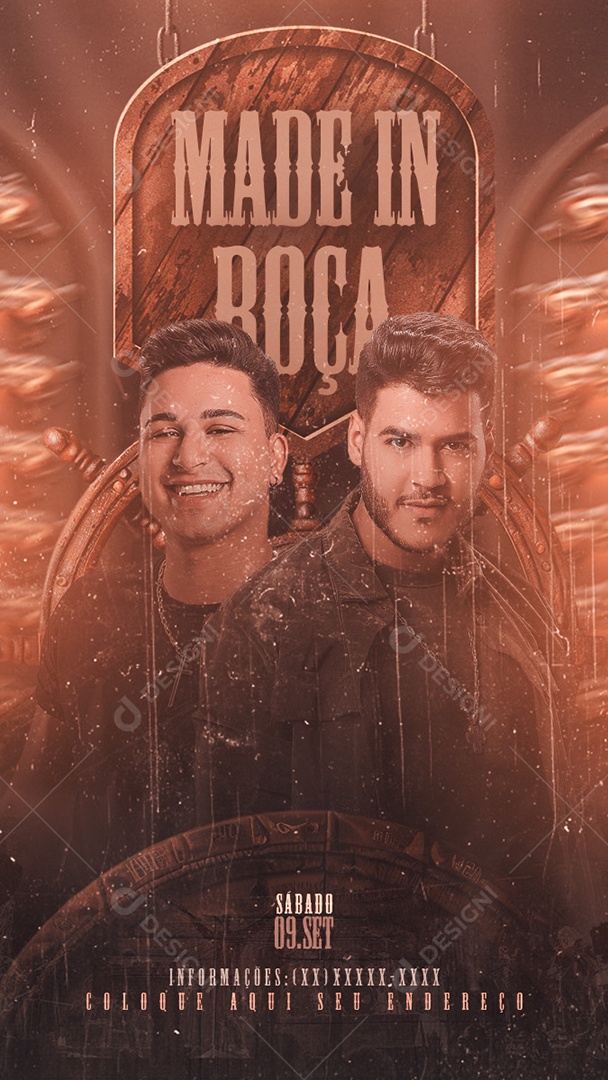 Flyer Story Made In Roça Social Media PSD Editável