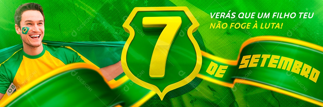 Social Media Carrossel 7 de Setembro Independência Do Brasil PSD Editável