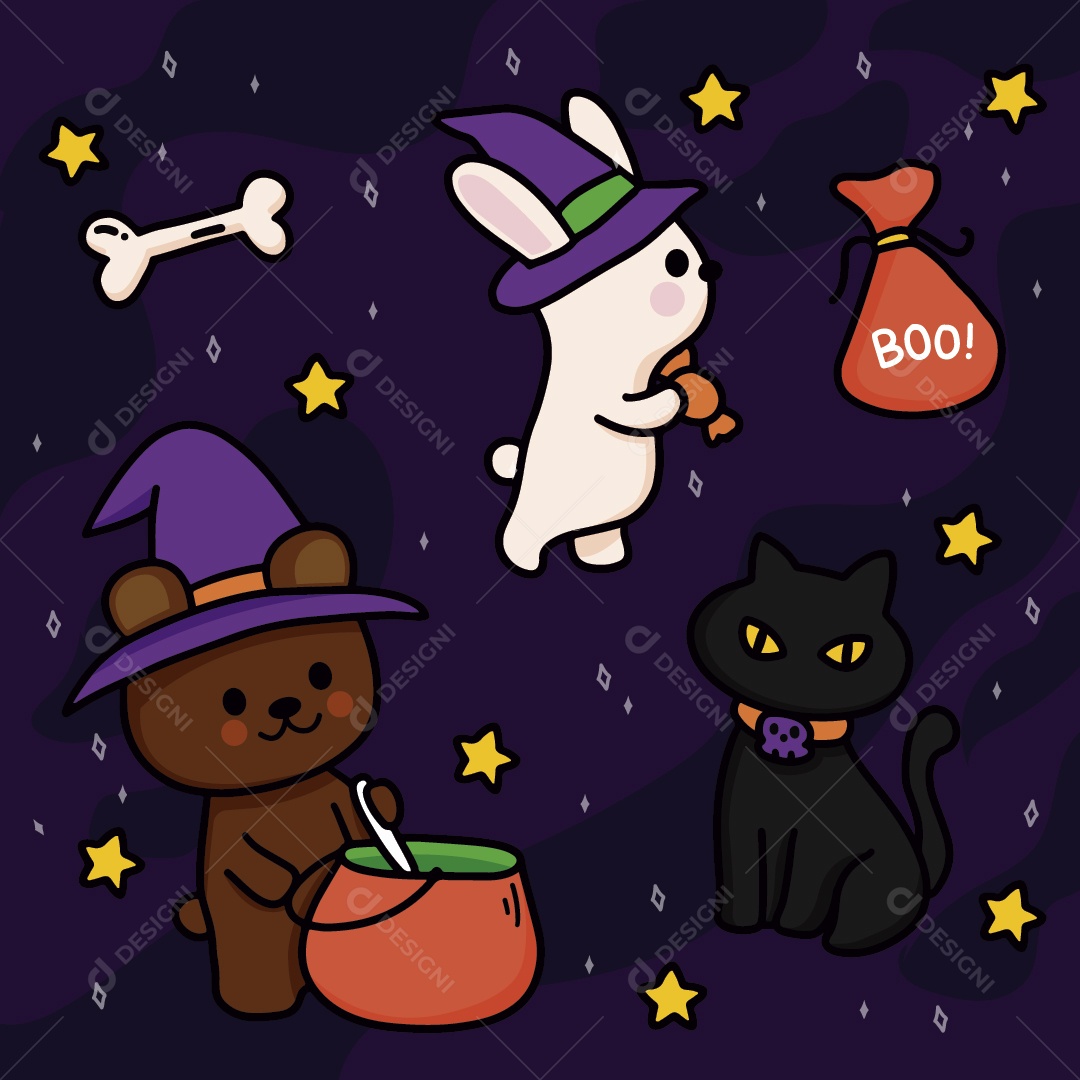 Ilustrações do Halloween Vetor EPS