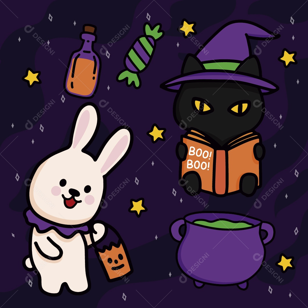 Ilustrações do Halloween Vetor EPS