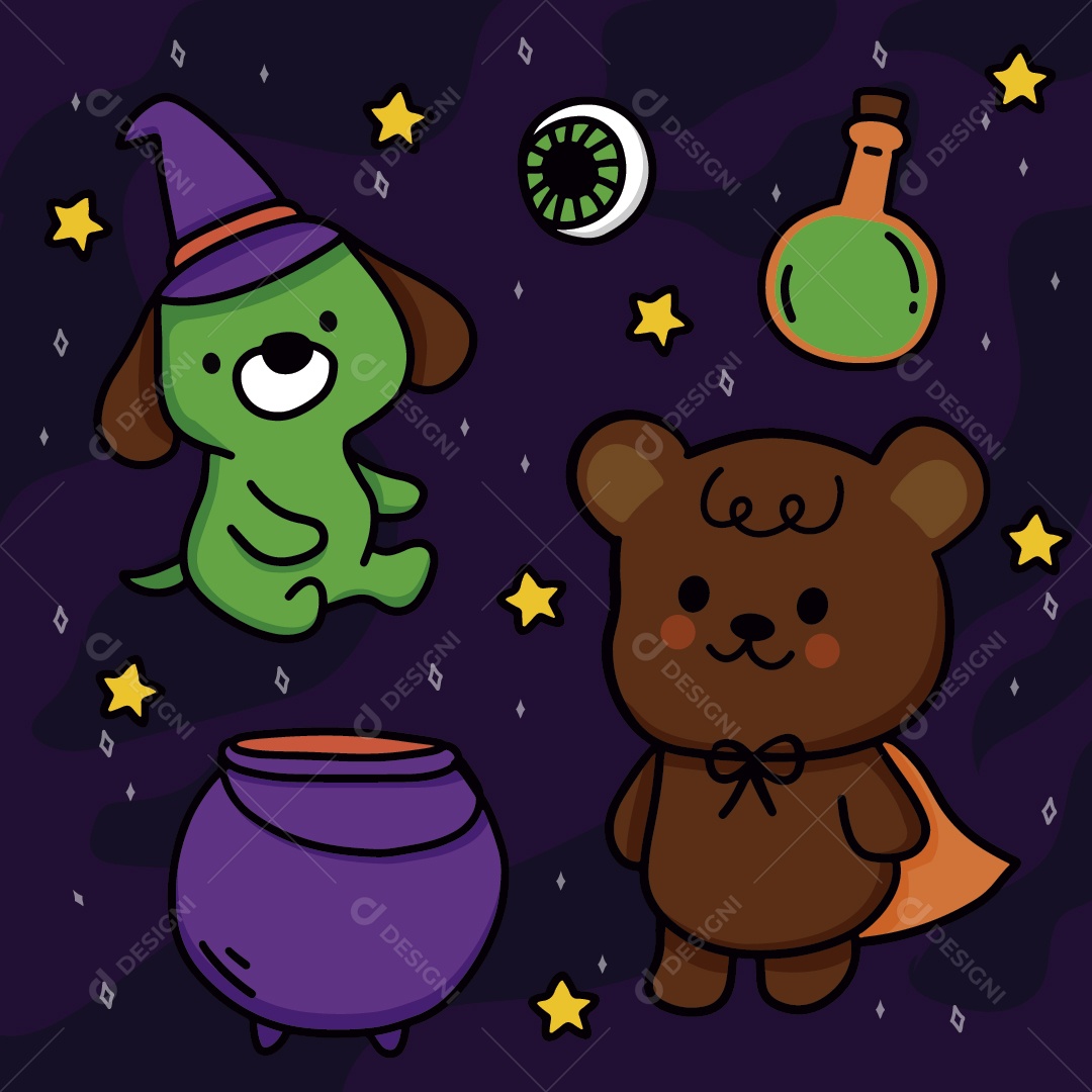 Ilustrações do Halloween Vetor EPS