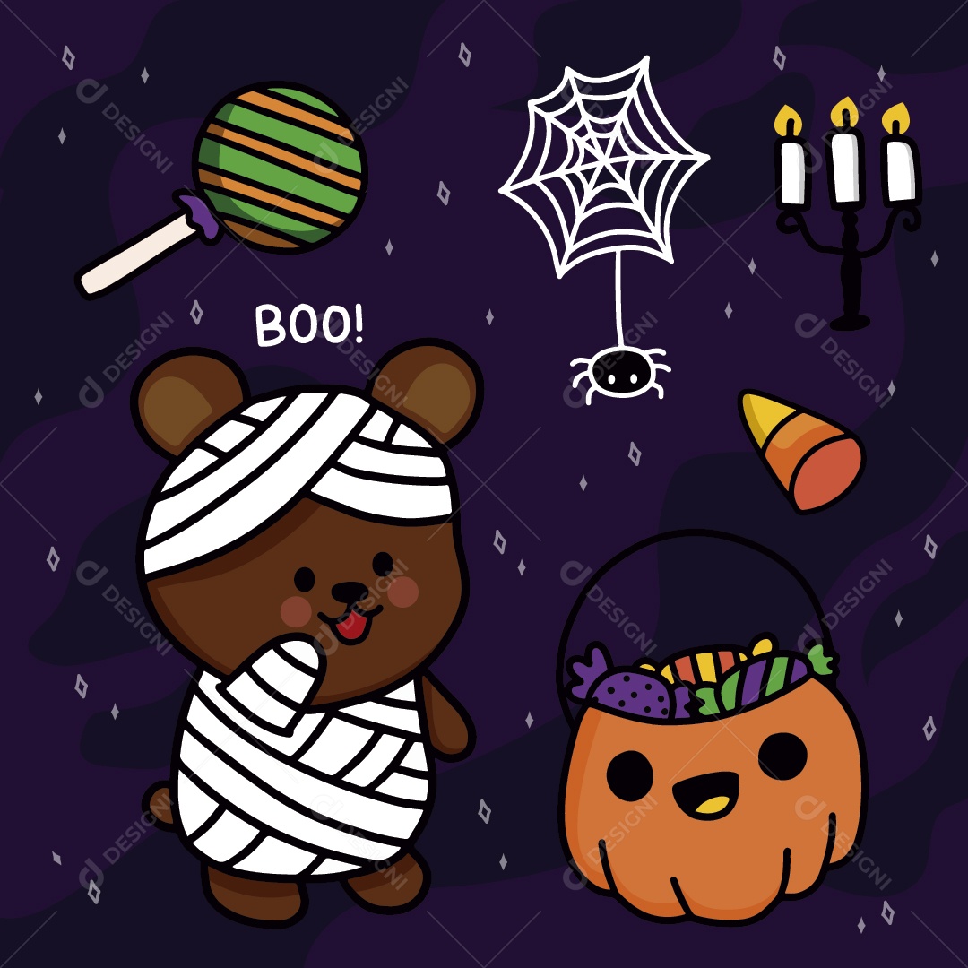 Ilustrações do Halloween Vetor EPS