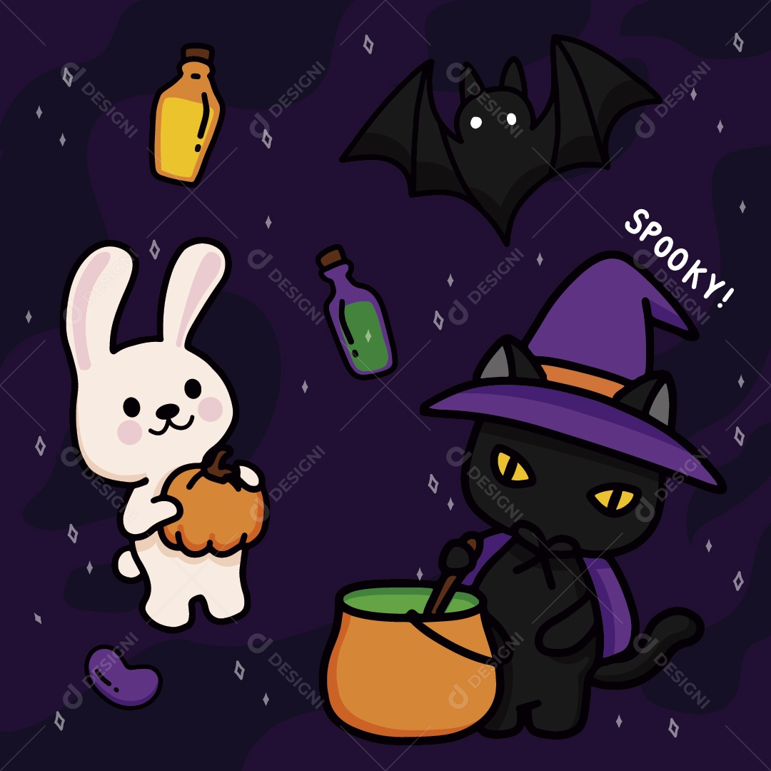 Ilustrações do Halloween Vetor EPS