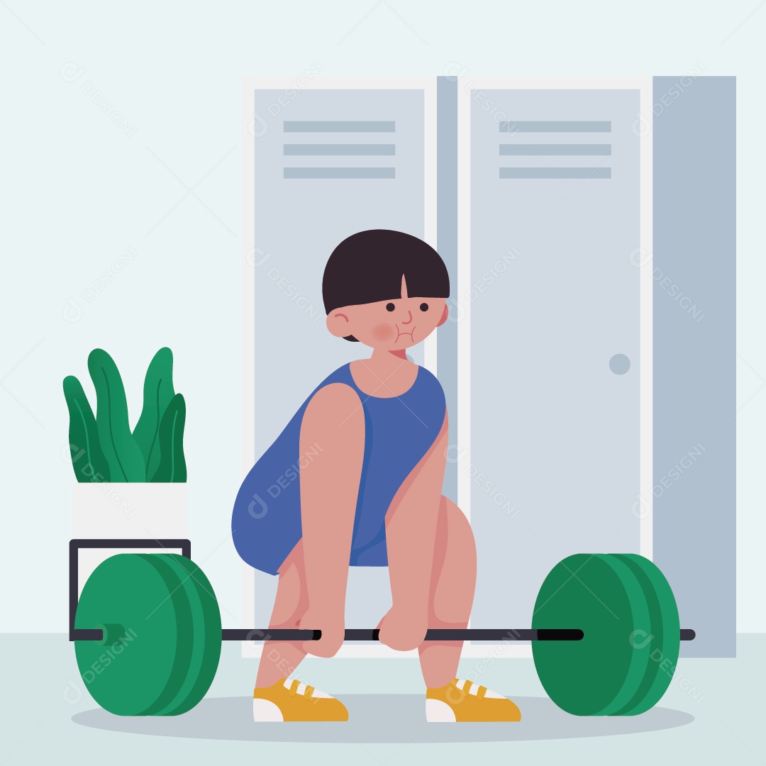 Fisiculturista Ilustração Vetor EPS