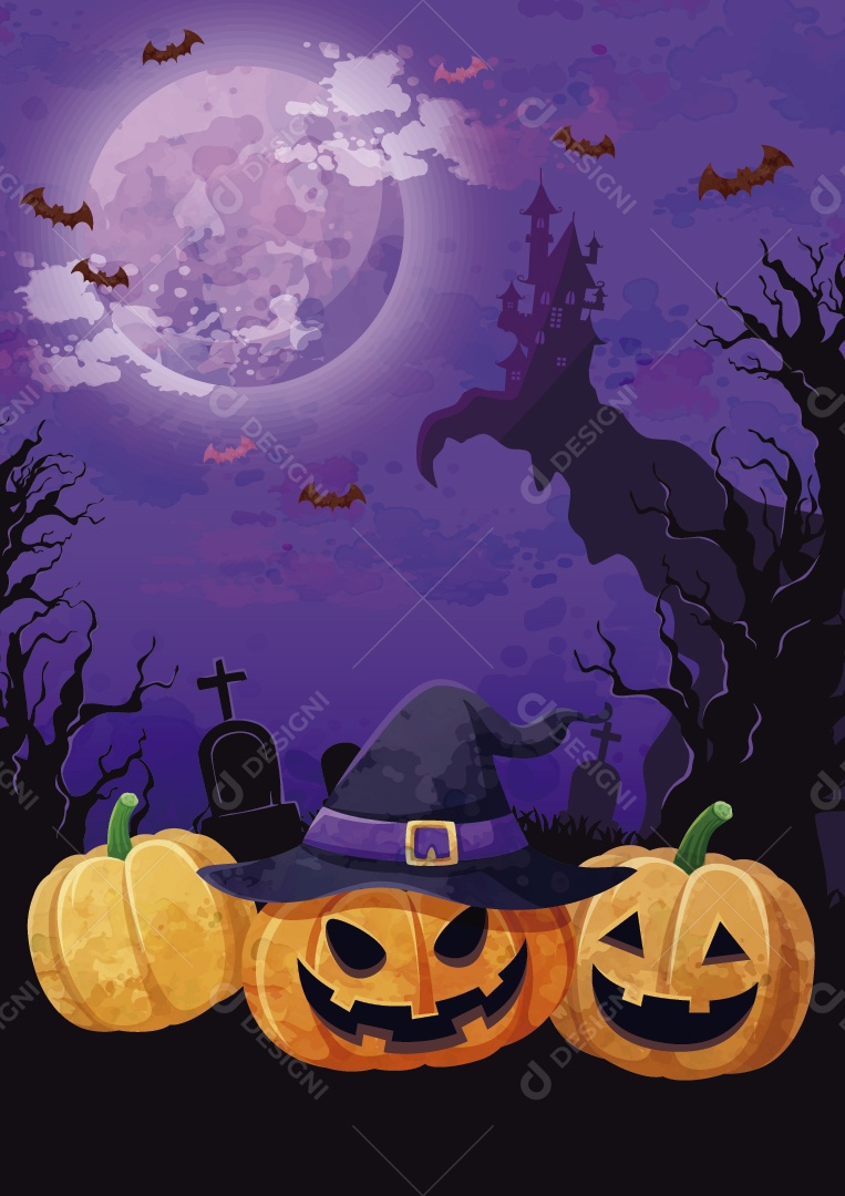 Ilustrações do Halloween Vetor EPS