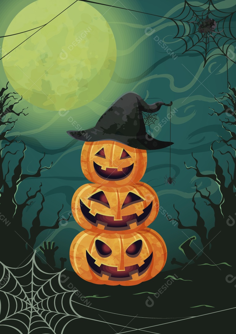 Ilustrações do Halloween Vetor EPS